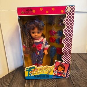 Vintage Gigo Doll Tammy The‎ Hair Fashion Doll Brunette Accessories New